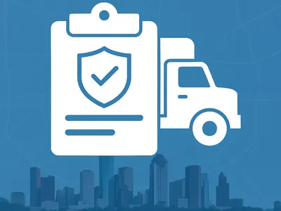 Insurance tips Houston truck collision guide illustration