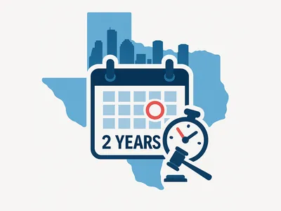 Houston truck accident statute of limitations calendar illustration
