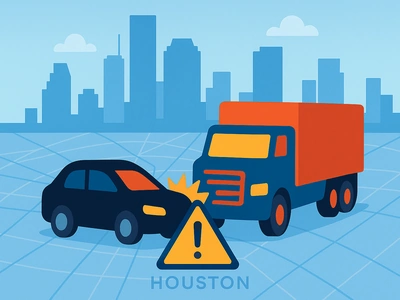Uber rideshare truck accident Houston guide illustration